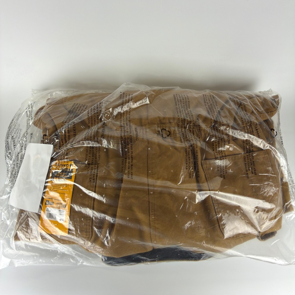 Carhartt Washed Duck Insulated Coveralls Mens 2XL OX4396 Brown NWT NOS